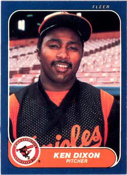 #273 Ken Dixon - Baltimore Orioles - 1986 Fleer Baseball
