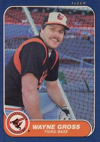 #276 Wayne Gross - Baltimore Orioles - 1986 Fleer Baseball