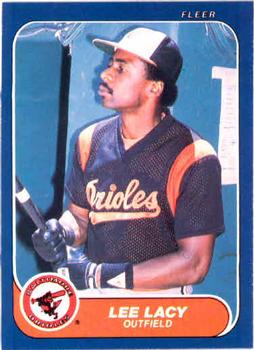 #277 Lee Lacy - Baltimore Orioles - 1986 Fleer Baseball