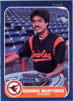 #280 Dennis Martinez - Baltimore Orioles - 1986 Fleer Baseball