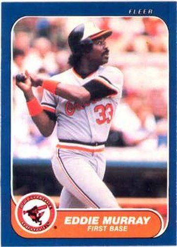 #282 Eddie Murray - Baltimore Orioles - 1986 Fleer Baseball