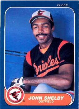 #287 John Shelby - Baltimore Orioles - 1986 Fleer Baseball