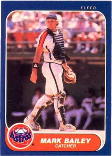 #293 Mark Bailey - Houston Astros - 1986 Fleer Baseball