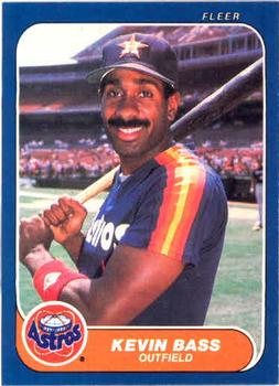 #294 Kevin Bass - Houston Astros - 1986 Fleer Baseball