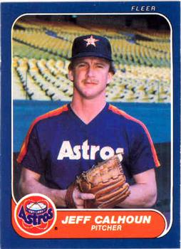 #295 Jeff Calhoun - Houston Astros - 1986 Fleer Baseball