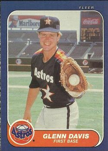 #297 Glenn Davis - Houston Astros - 1986 Fleer Baseball