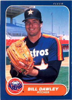 #298 Bill Dawley - Houston Astros - 1986 Fleer Baseball