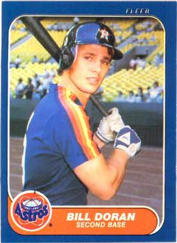 #300 Bill Doran - Houston Astros - 1986 Fleer Baseball