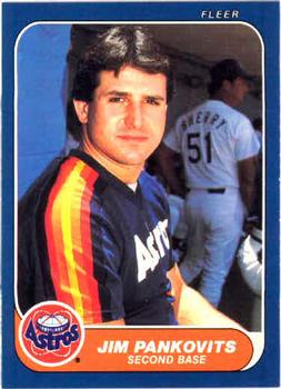 #307 Jim Pankovits - Houston Astros - 1986 Fleer Baseball