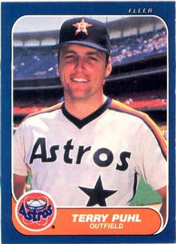 #308 Terry Puhl - Houston Astros - 1986 Fleer Baseball