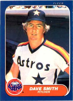 #312 Dave Smith - Houston Astros - 1986 Fleer Baseball