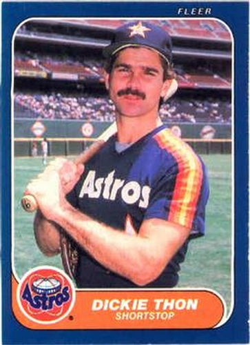 #313 Dickie Thon - Houston Astros - 1986 Fleer Baseball