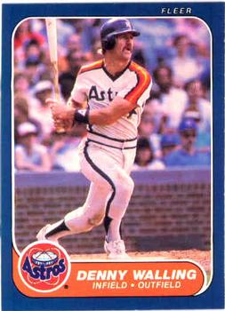 #314 Denny Walling - Houston Astros - 1986 Fleer Baseball