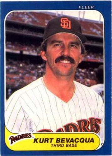 #315 Kurt Bevacqua - San Diego Padres - 1986 Fleer Baseball