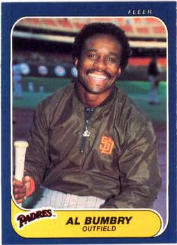 #316 Al Bumbry - San Diego Padres - 1986 Fleer Baseball