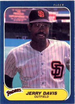 #317 Jerry Davis - San Diego Padres - 1986 Fleer Baseball