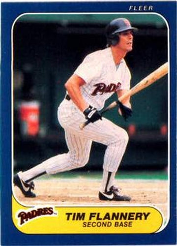 #320 Tim Flannery - San Diego Padres - 1986 Fleer Baseball