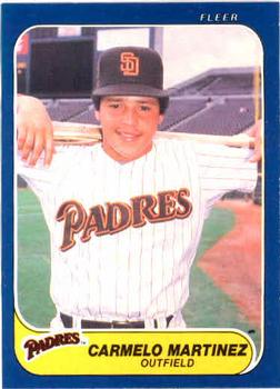#329 Carmelo Martinez - San Diego Padres - 1986 Fleer Baseball