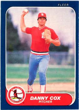 #32 Danny Cox - St. Louis Cardinals - 1986 Fleer Baseball