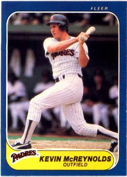#331 Kevin McReynolds - San Diego Padres - 1986 Fleer Baseball