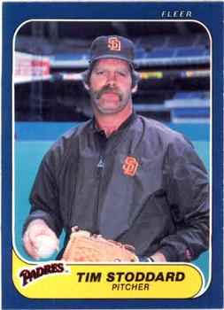 #335 Tim Stoddard - San Diego Padres - 1986 Fleer Baseball