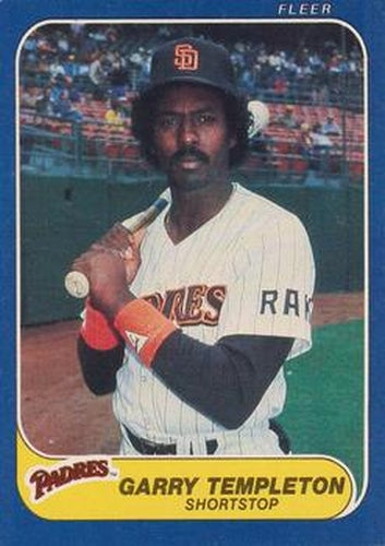 #336 Garry Templeton - San Diego Padres - 1986 Fleer Baseball