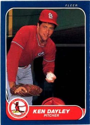 #33 Ken Dayley - St. Louis Cardinals - 1986 Fleer Baseball