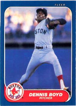 #342 Dennis Boyd - Boston Red Sox - 1986 Fleer Baseball