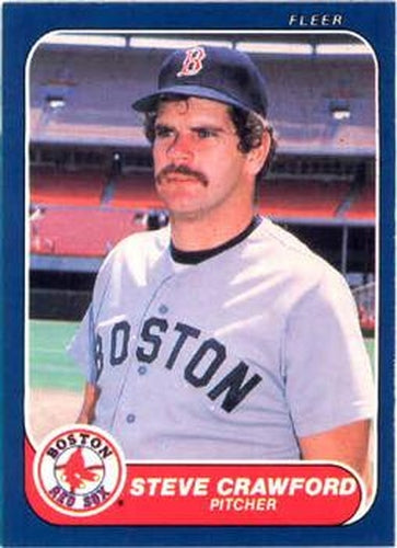 #346 Steve Crawford - Boston Red Sox - 1986 Fleer Baseball