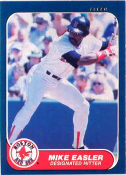 #347 Mike Easler - Boston Red Sox - 1986 Fleer Baseball