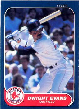 #348 Dwight Evans - Boston Red Sox - 1986 Fleer Baseball