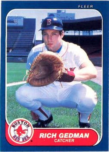 #349 Rich Gedman - Boston Red Sox - 1986 Fleer Baseball