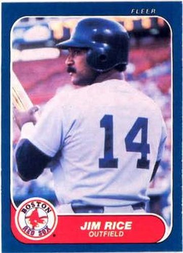 #358 Jim Rice - Boston Red Sox - 1986 Fleer Baseball