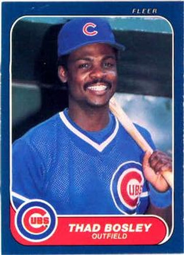 #361 Thad Bosley - Chicago Cubs - 1986 Fleer Baseball