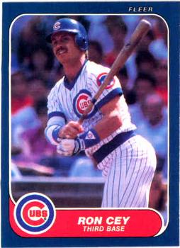 #363 Ron Cey - Chicago Cubs - 1986 Fleer Baseball