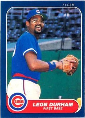 #367 Leon Durham - Chicago Cubs - 1986 Fleer Baseball