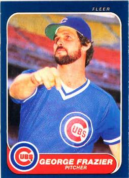 #370 George Frazier - Chicago Cubs - 1986 Fleer Baseball
