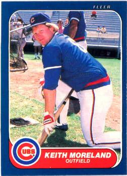#375 Keith Moreland - Chicago Cubs - 1986 Fleer Baseball