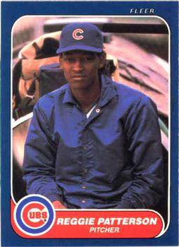 #376 Reggie Patterson - Chicago Cubs - 1986 Fleer Baseball