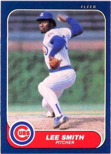 #380 Lee Smith - Chicago Cubs - 1986 Fleer Baseball