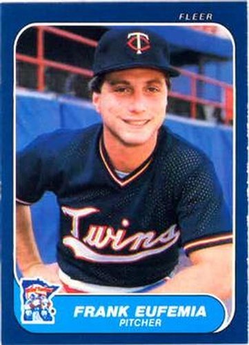 #392 Frank Eufemia - Minnesota Twins - 1986 Fleer Baseball