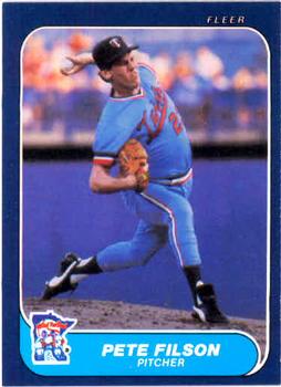 #393 Pete Filson - Minnesota Twins - 1986 Fleer Baseball