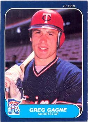 #395 Greg Gagne - Minnesota Twins - 1986 Fleer Baseball