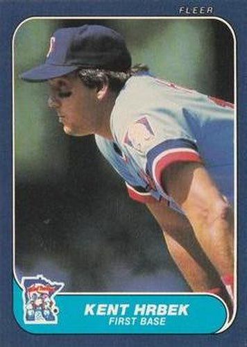 #397 Kent Hrbek - Minnesota Twins - 1986 Fleer Baseball