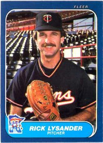 #399 Rick Lysander - Minnesota Twins - 1986 Fleer Baseball
