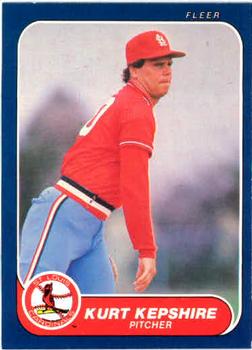 #39 Kurt Kepshire - St. Louis Cardinals - 1986 Fleer Baseball