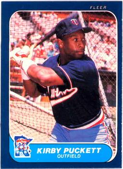 #401 Kirby Puckett - Minnesota Twins - 1986 Fleer Baseball