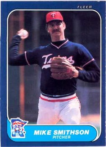 #405 Mike Smithson - Minnesota Twins - 1986 Fleer Baseball