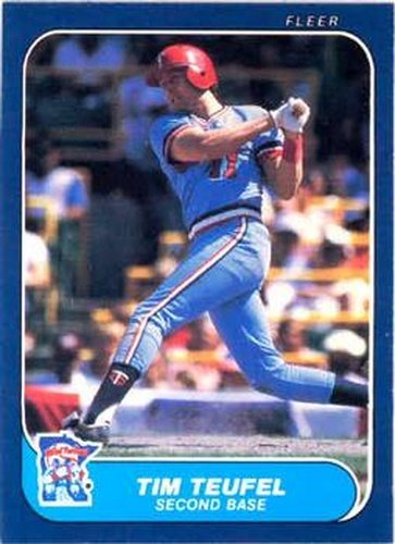 #407 Tim Teufel - Minnesota Twins - 1986 Fleer Baseball