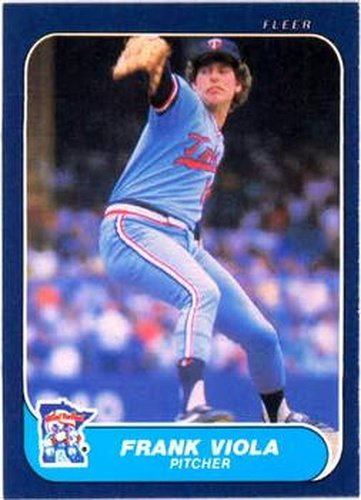 #408 Frank Viola - Minnesota Twins - 1986 Fleer Baseball